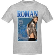 Roman Reigns Youth \u0026 Adult Men Short-Sleeve Hawaiian T Shirts, Crew Neck Top Clothing Tshirts for Men